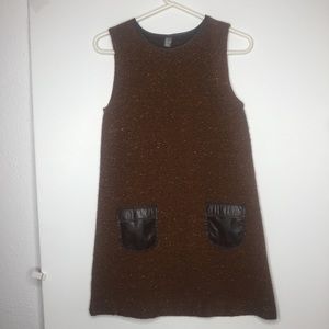 Zara girl’s 13/14 yr. brown/gold flecked jumper.